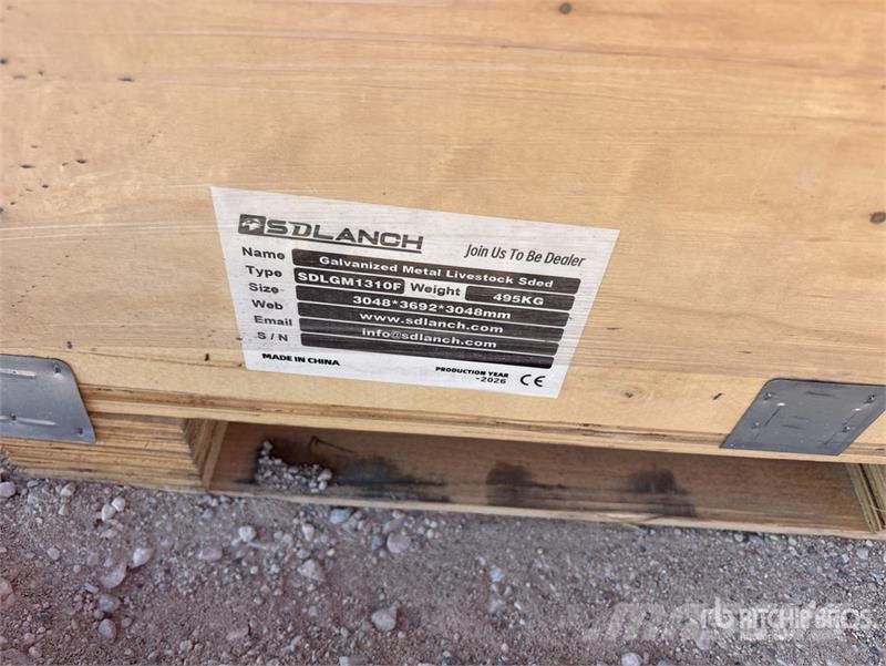  SDLGM1310F 13 ft x 10 ft Galvanized Metal Livestoc ماكينات وملحقات مواش أخرى