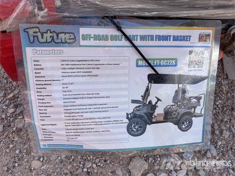  SDLOOL GC22S Electric Off Road Golf Cart (Unused) Voiturette de golf