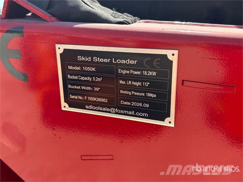 SDLOOL SL-1050K Mini Compact Track Loader (Unused) Smykem řízené nakladače