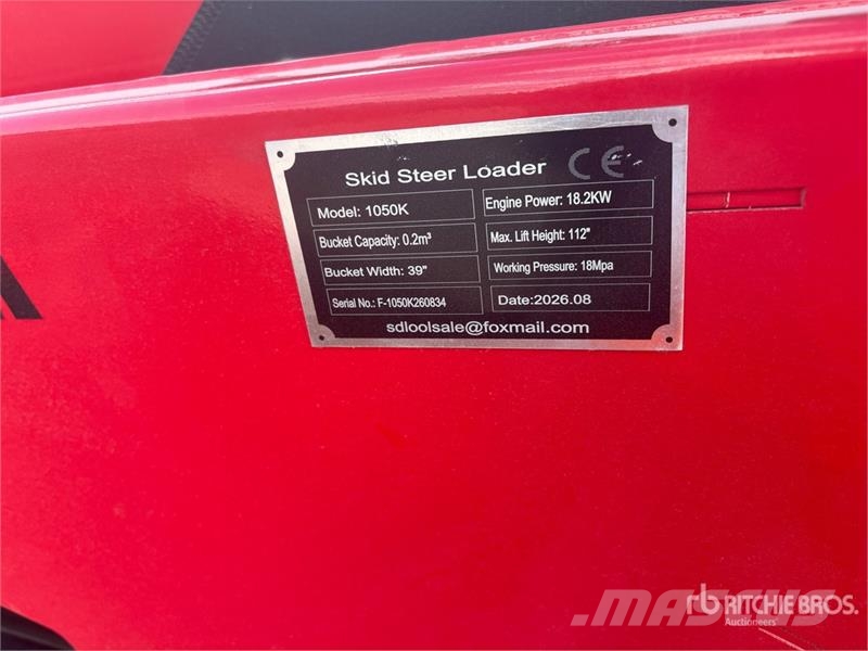 SDLOOL SL-1050K Mini Compact Track Loader (Unused) Smykem řízené nakladače