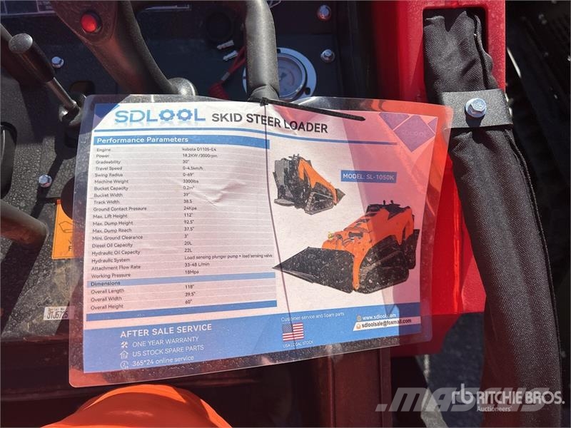  SDLOOL SL-1050K Mini Compact Track Loader (Unused) Minilæsser - skridstyret