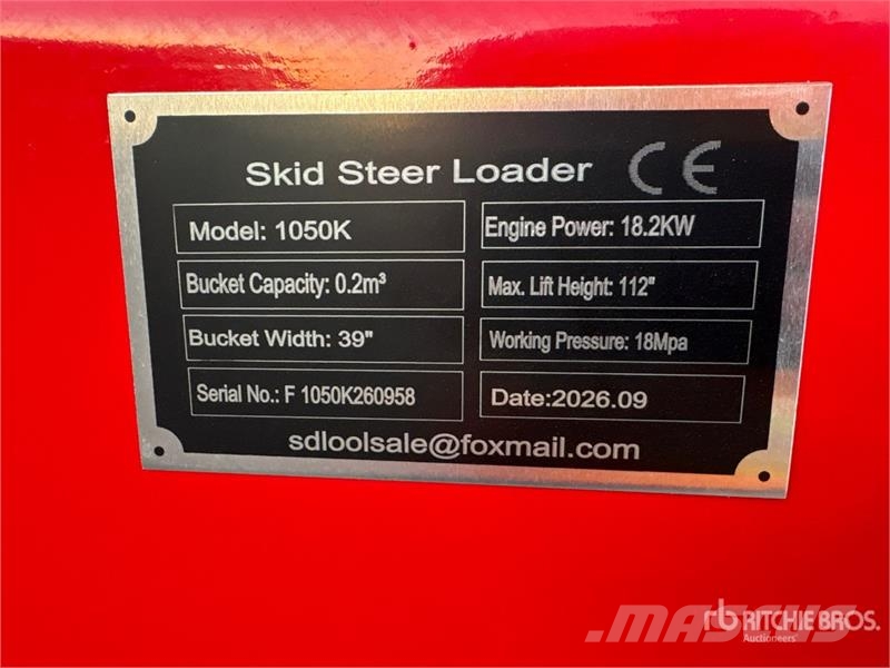  SDLOOL SL-1050K Mini Compact Track Loader (Unused) Šmykom riadené nakladače