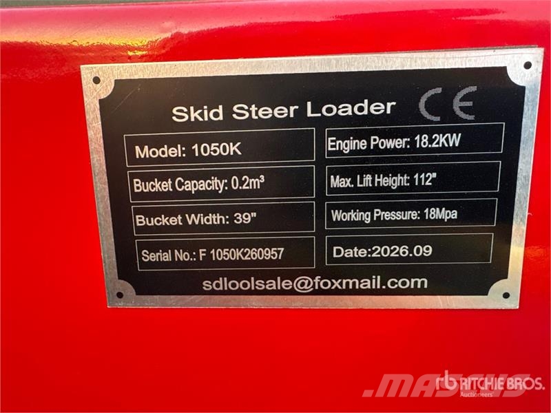 SDLOOL SL-1050K Mini Compact Track Loader (Unused) Šmykom riadené nakladače