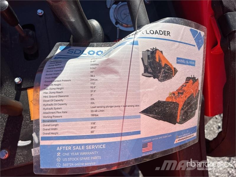  SDLOOL SL-1050K Mini Compact Track Loader (Unused) Minilæsser - skridstyret