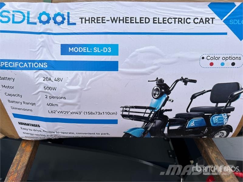 SDLOOL SL-D3 Electric Trike (Unused) Automobili