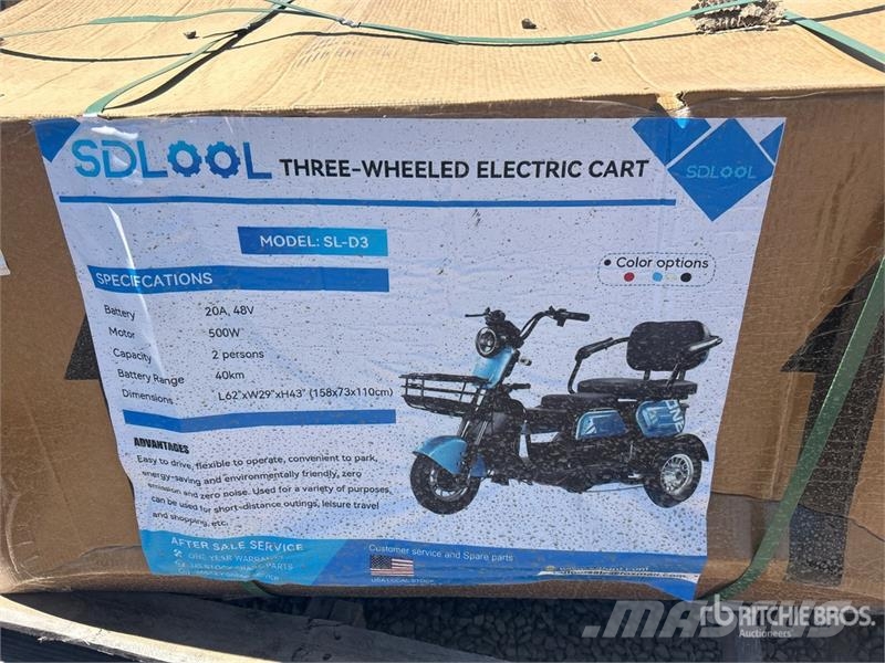 SDLOOL SL-D3 Electric Trike (Unused) Avtomobili