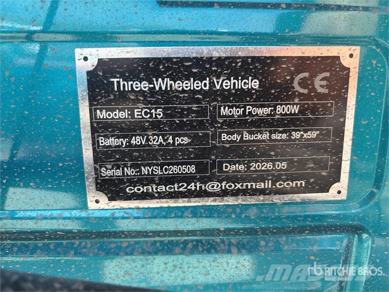 SDLOOL SL-EC15 Electric Three-Wheel Vehicle (Unuse 其他貨車