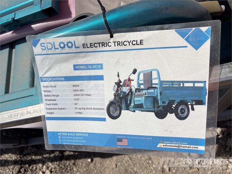 SDLOOL SL-EC15 Electric Trike (Unused) 汽车