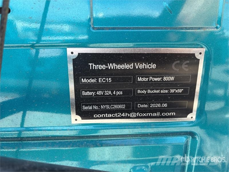 SDLOOL SL-EC15 Electric Three-Wheel Vehicle (Unuse 其他貨車
