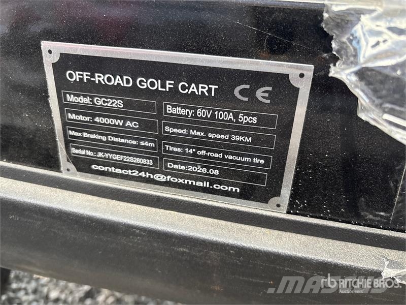  SDLOOL SL-GC22S Electric Off-Road Golf Cart (Unuse Golfo vežimėliai