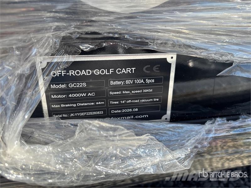  SDLOOL SL-GC22S Electric Off-Road Golf Cart (Unuse Golfwagen/Golfcart