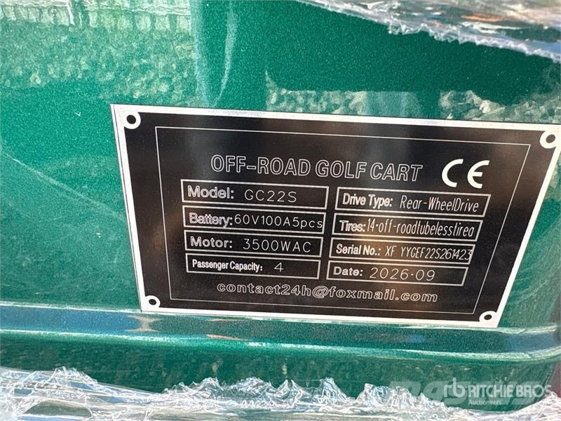 SDLOOL SL-GC22S Electric Off-Road Golf Cart (Unuse Golfkarretjes / golf carts