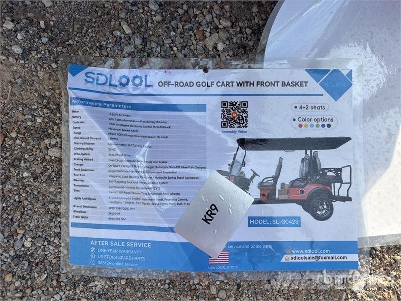 SDLOOL SL-GC42S Electric Off-Road Golf Cart (Unuse Golfa karti