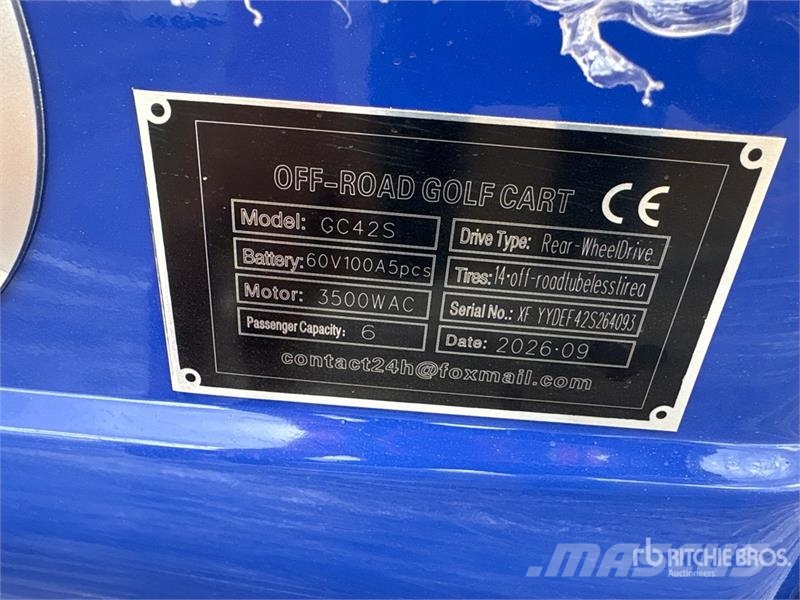  SDLOOL SL-GC42S Electric Off-Road Golf Cart (Unuse Carritos de golf