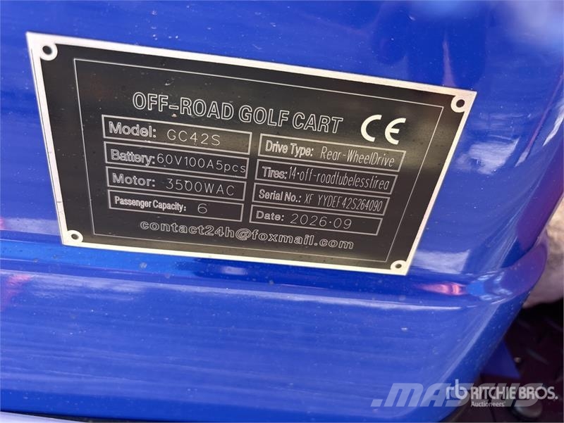  SDLOOL SL-GC42S Electric Off-Road Golf Cart (Unuse Carrinhos de golfe