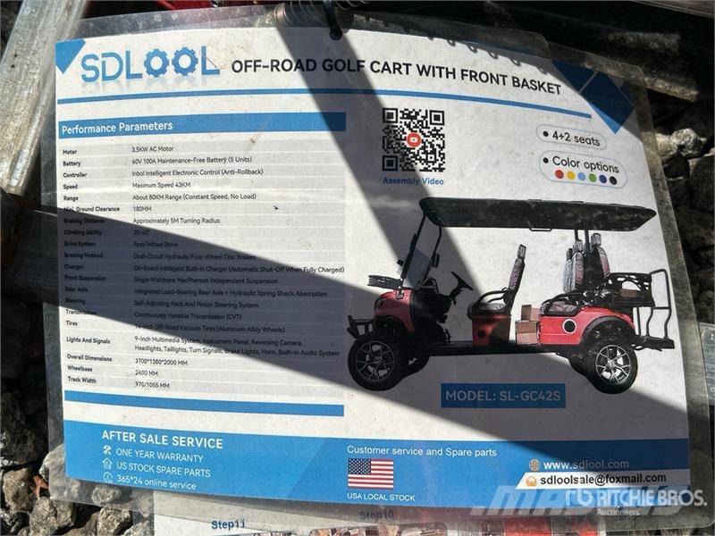 SDLOOL SL-GC42S Electric Off-Road Golf Cart (Unuse 高爾夫球車