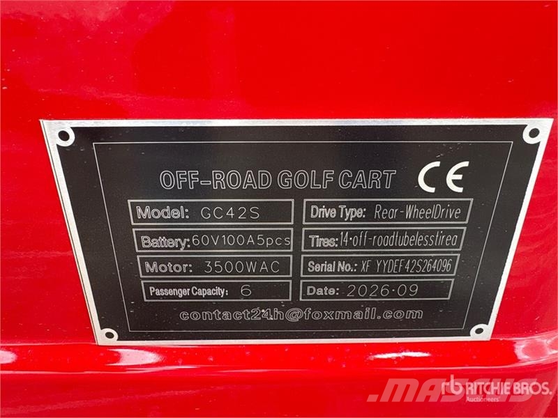  SDLOOL SL-GC42S Electric Off-Road Golf Cart (Unuse Masinute Golf