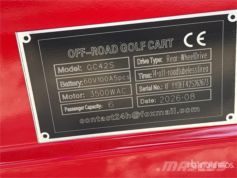 SDLOOL SL-GC42S Electric Off-Road Golf Cart (Unuse Golfa karti