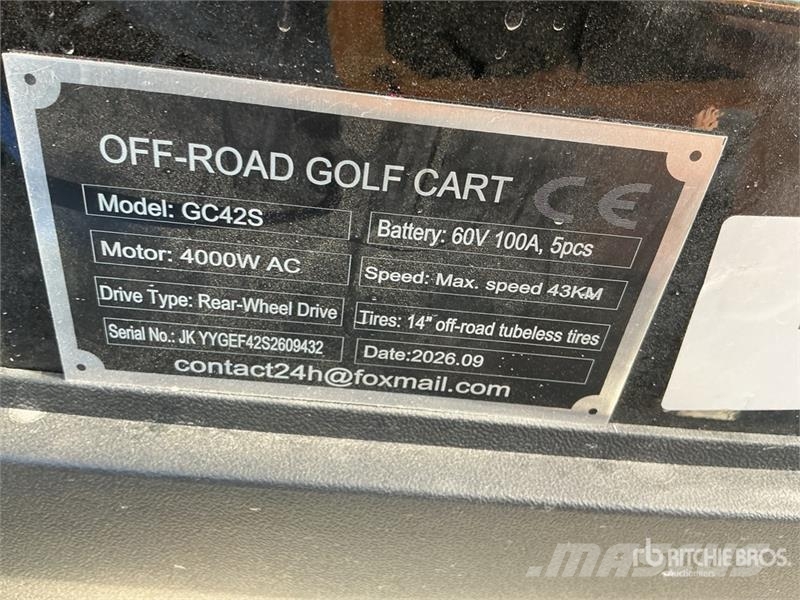  SDLOOL SL-GC42S Electric Off-Road Golf Cart (Unuse Golfwagen/Golfcart