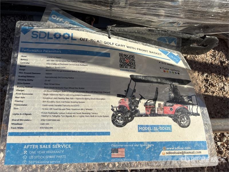SDLOOL SL-GC42S Electric Off-Road Golf Cart (Unuse 高尔夫球车