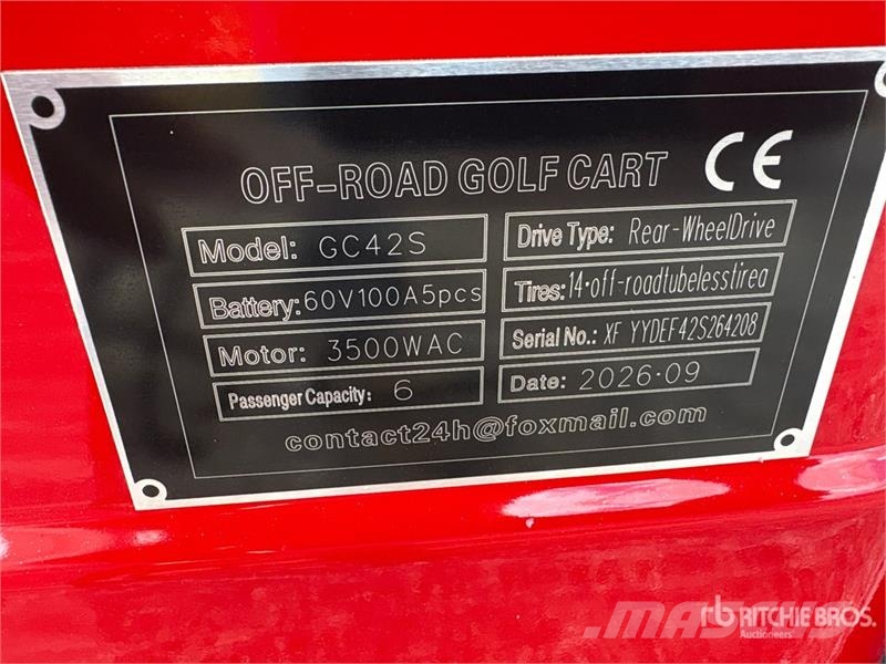 SDLOOL SL-GC42S Electric Off-Road Golf Cart (Unuse Masinute Golf