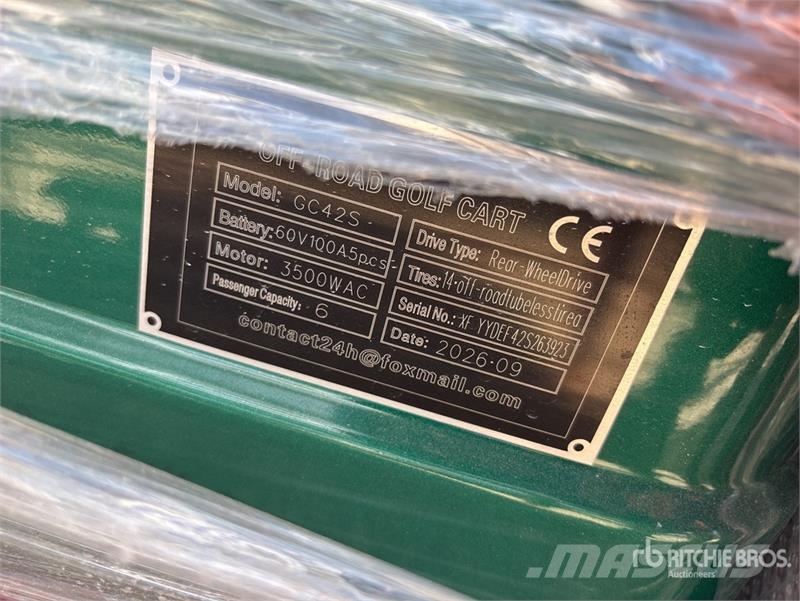  SDLOOL SL-GC42S Electric Off-Road Golf Cart (Unuse Golfautot