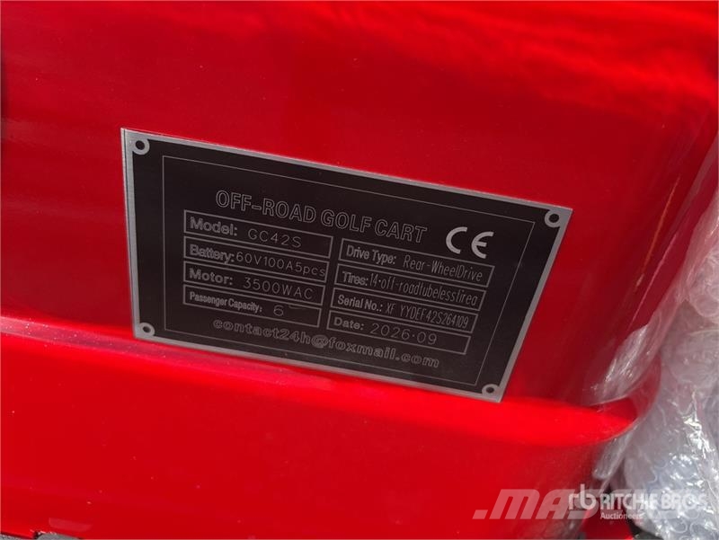  SDLOOL SL-GC42S Electric Off-Road Golf Cart (Unuse Golfautot