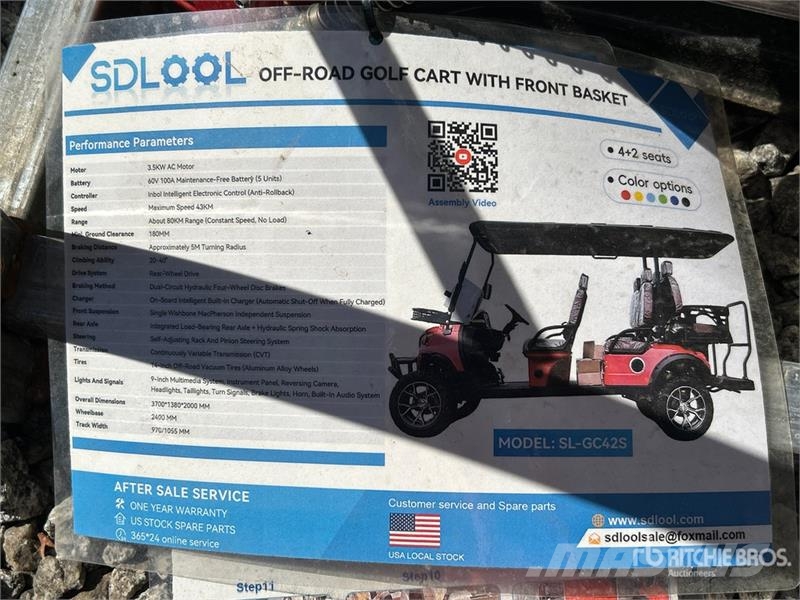  SDLOOL SL-GC42S Electric Off-Road Golf Cart (Unuse 高爾夫球車