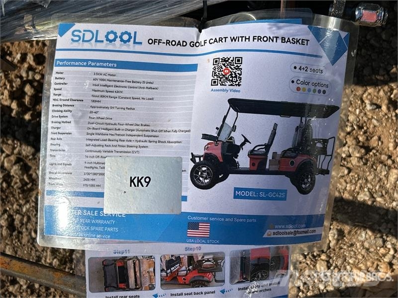  SDLOOL SL-GC42S Electric Off-Road Golf Cart (Unuse عربات الجولف