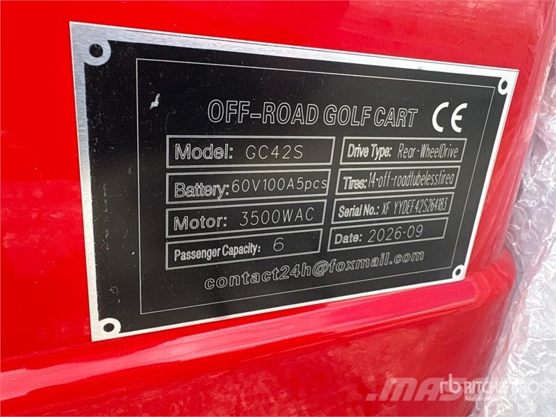 SDLOOL SL-GC42S Electric Off-Road Golf Cart (Unuse Masinute Golf