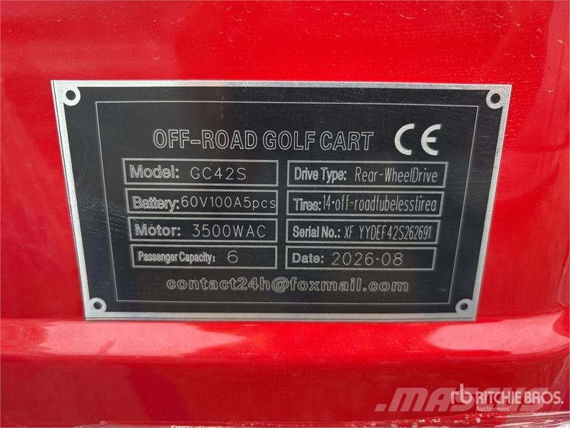  SDLOOL SL-GC42S Electric Off-Road Golf Cart (Unuse Golf carts