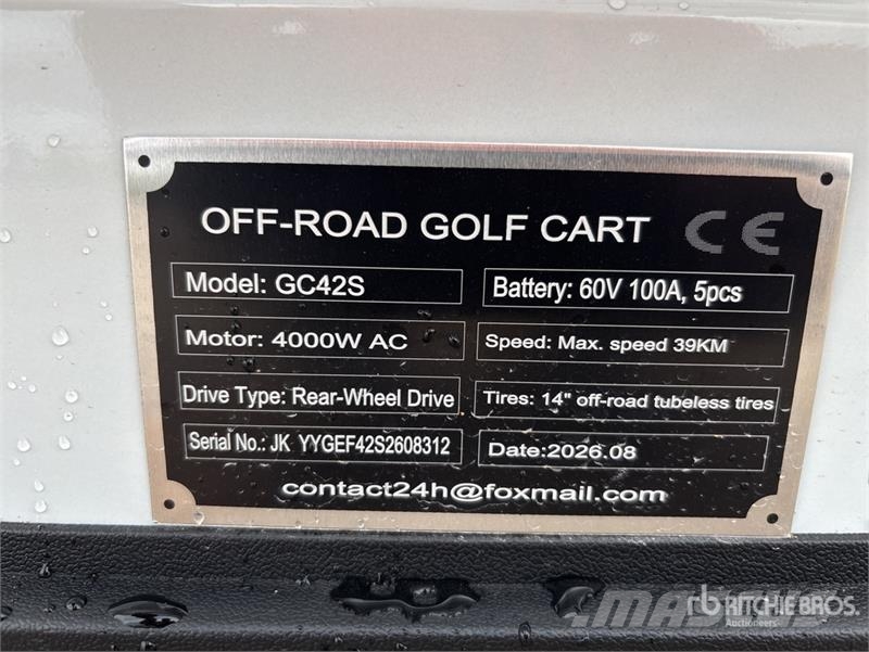  SDLOOL SL-GC42S Electric Off-Road Golf Cart (Unuse Kola za golf