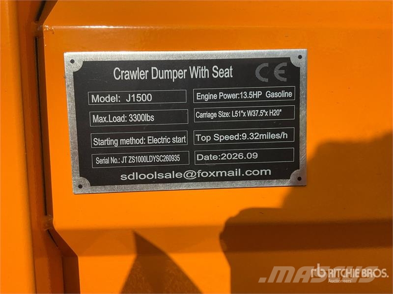 SDLOOL SL-J1500 1.5 ton Mini Crawler Dumper (Unuse Mini dumpere