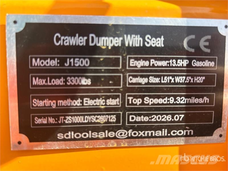  SDLOOL SL-J1500 Mini Crawler Dumper (Unused) Site dumpers