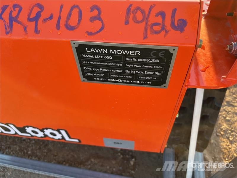  SDLOOL SL-LM1000Q Remote Control Crawler Lawn Mowe ركوب الحشائش