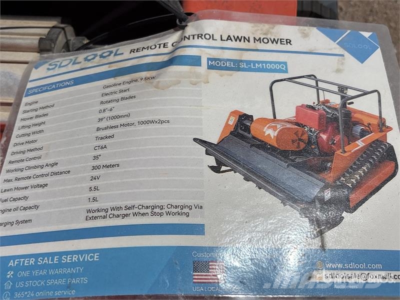 SDLOOL SL-LM1000Q Remote Control Crawler Lawn Mowe Riding mowers