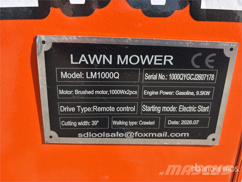  SDLOOL SL-LM1000Q Remote Control Lawn Mower (Unuse Sodo traktoriukai-vejapjovės