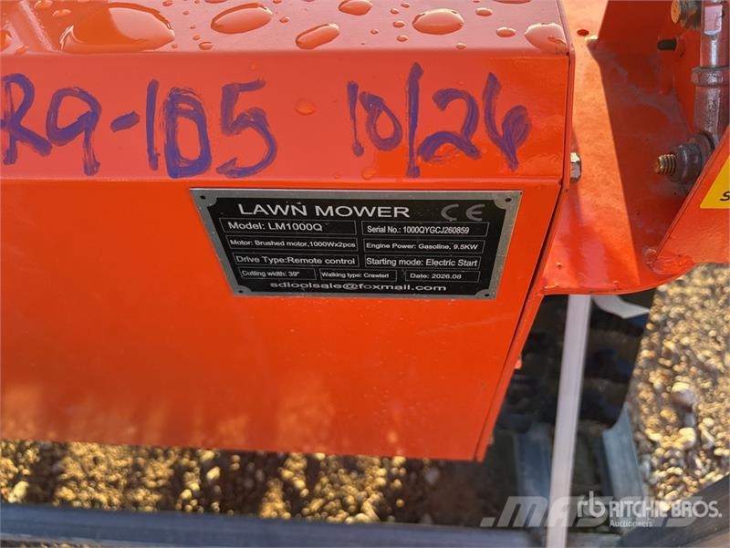  SDLOOL SL-LM1000Q Remote Control Crawler Lawn Mowe ركوب الحشائش
