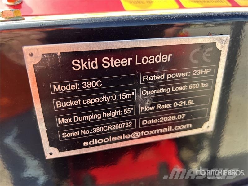 SDLOOL SL380R Mini Compact Track Loader (Unused) Chargeuse compacte