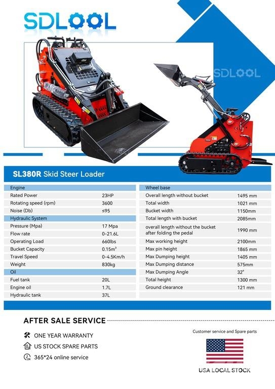  SDLOOL SL380R Mini Compact Track Loader (Unused) Kompaktlader