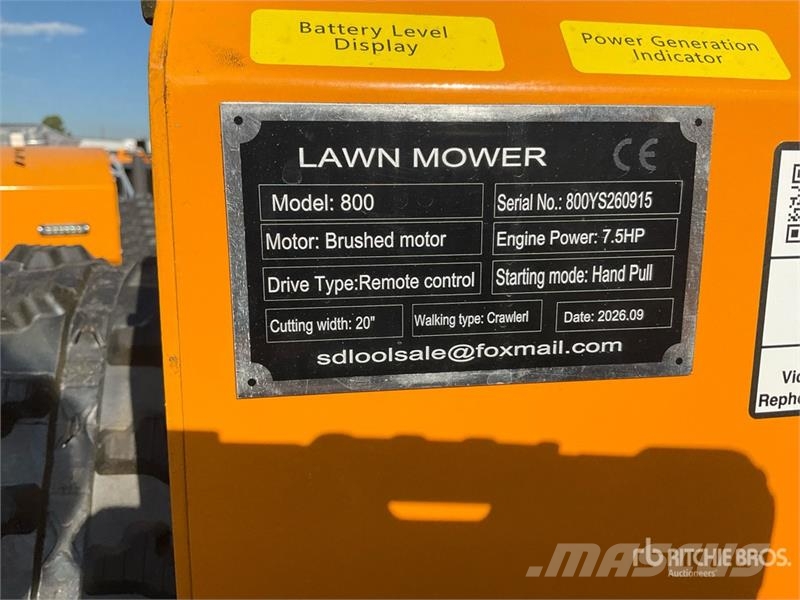  SDLOOL SL800 Remote Control Lawn Mower (Unused) Tondeuses montées
