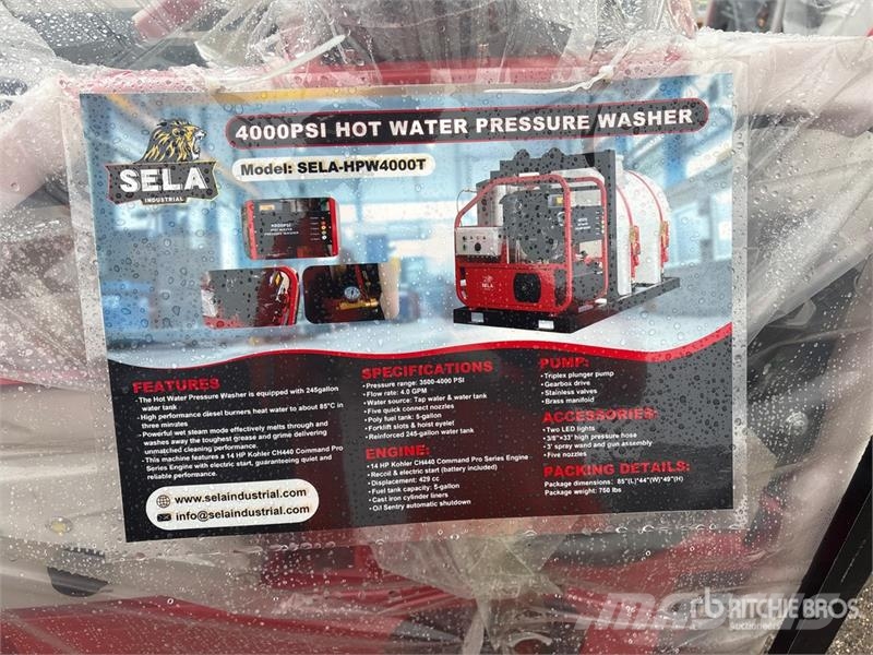 SELA HPW4000T Hot Water Pressure Washer (Unused) Visokotlačni čistilci za domačo uporabo