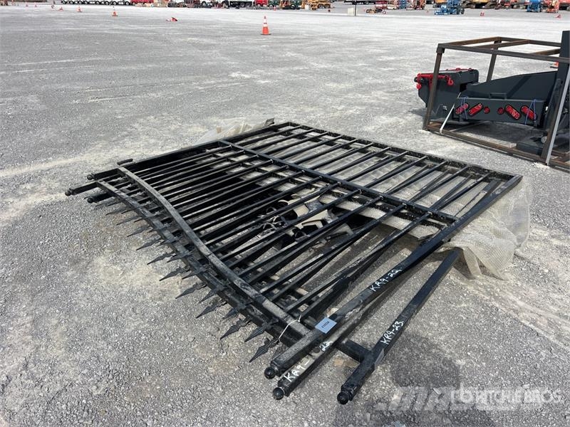 SKLP SK-14BL 14 ft x 88 in Wrought Iron Bi-Parting Farm machinery