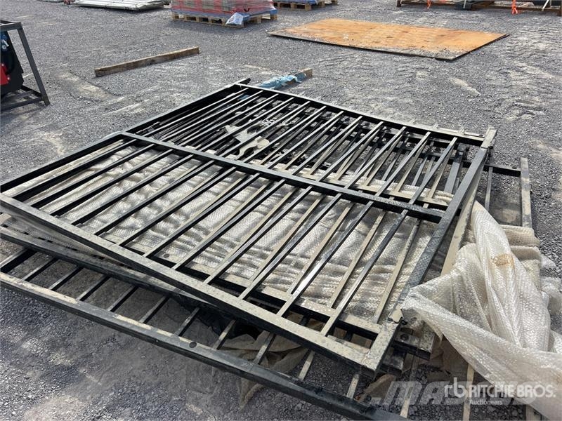 SKLP SK-14BL 14 ft x 88 in Wrought Iron Bi-Parting Farm machinery
