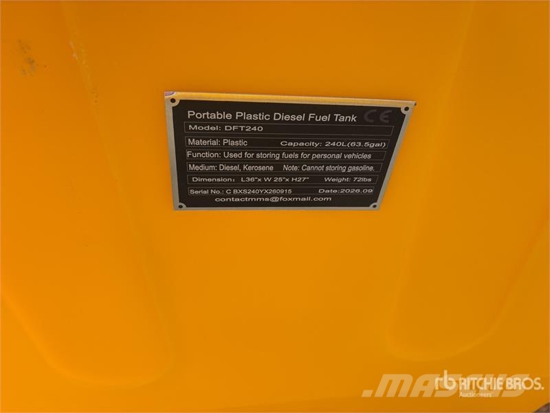 SKLP SK-DFT240 63 gal Portable Poly Diesel Fuel Ta Fuel and additive tanks