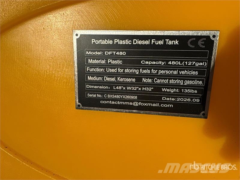 SKLP SK-DFT480 127 gal Portable Poly Diesel Fuel T Kraftstoff- und Zusatzstoffbehälter