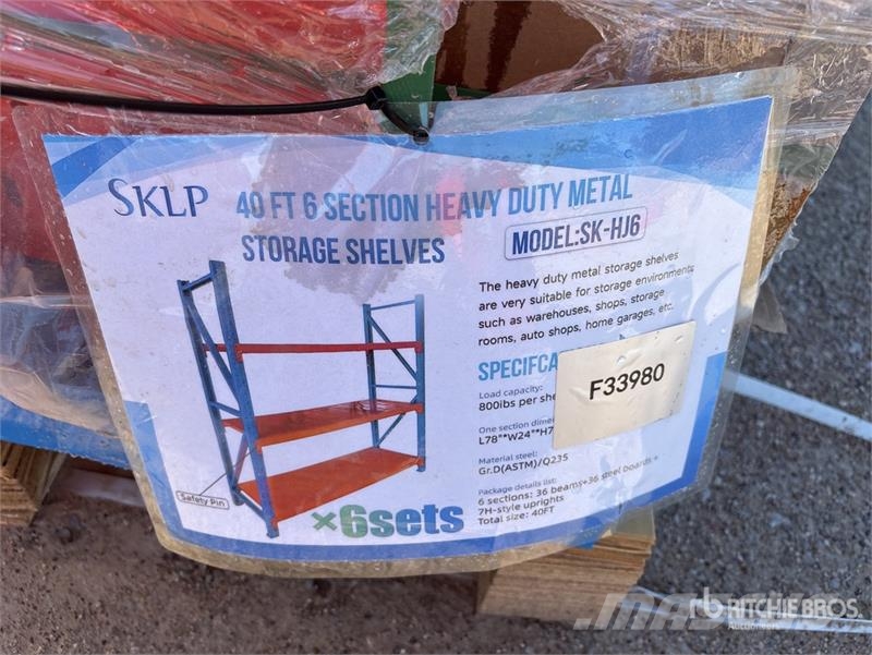 SKLP SK-HJ6 Metal Storage Shelving (Unused) Other components