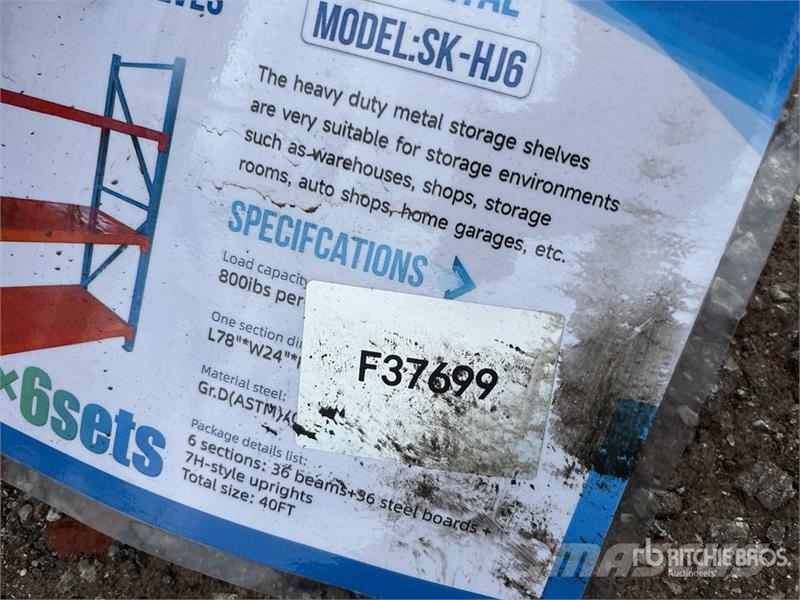  SKLP SK-HJ6 Metal Storage Shelving (Unused) Other components
