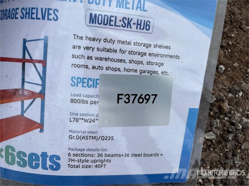  SKLP SK-HJ6 Metal Storage Shelving (Unused) Other components