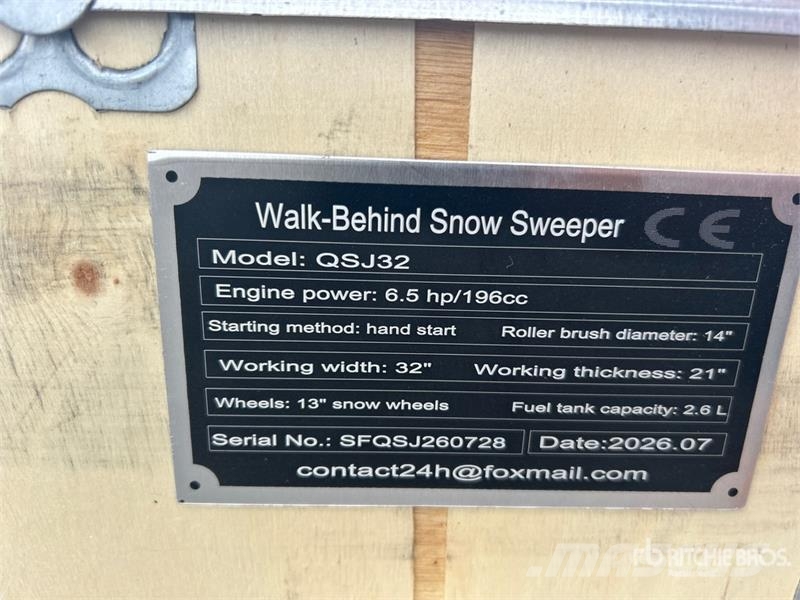 SKLP SK-QSJ32 Snow Sweeper (Unused) Lauksaimniecība- Citi